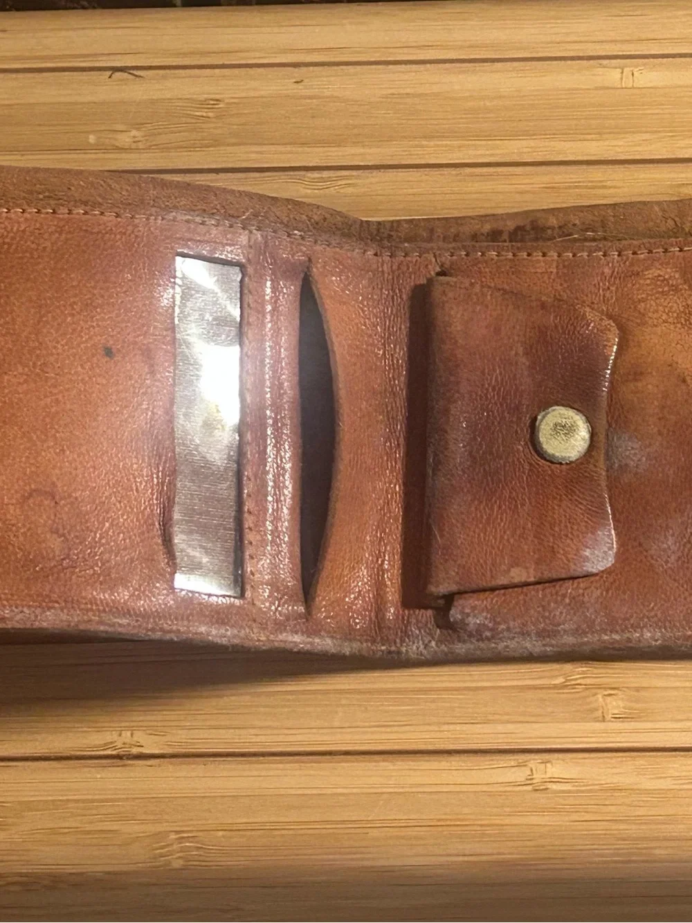 Vintage Southern Cotton Oil Co Advertising Leather Wallet IUC SEE PICS
